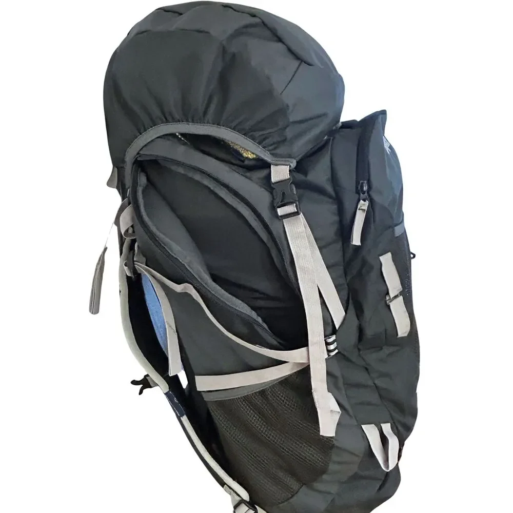 Jansport KATAHDIN 70L Hiking Backpack Grey New With Tags Padded Harness System